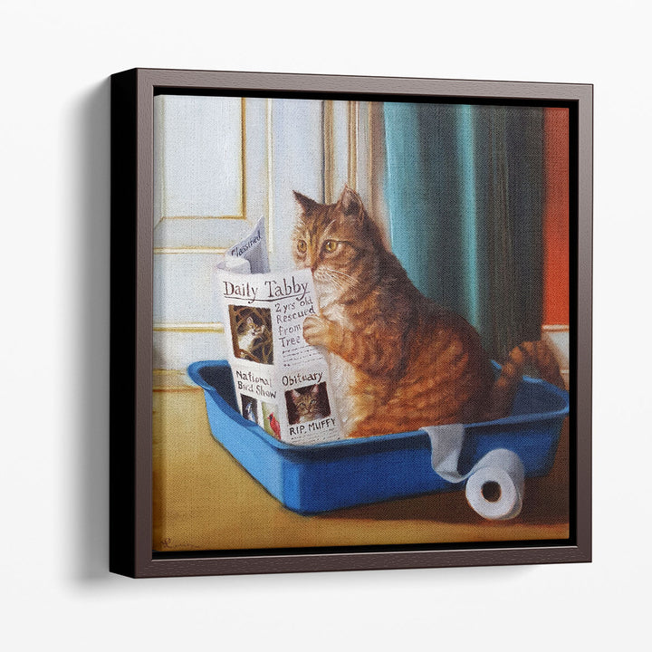 Kitty Throne - Canvas Print Wall Art