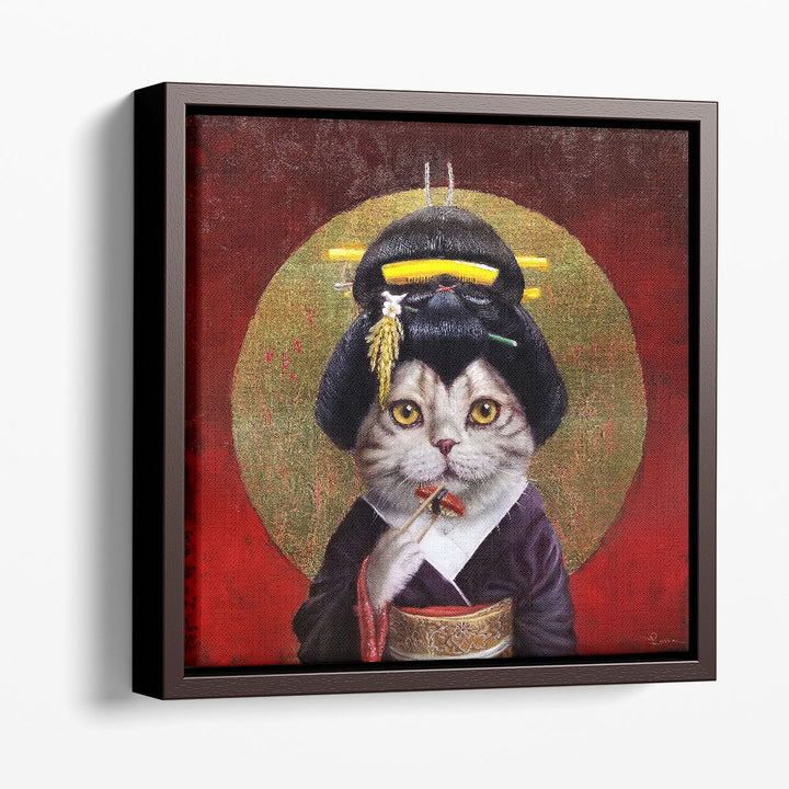 Kyoto Kitty - Canvas Print Wall Art