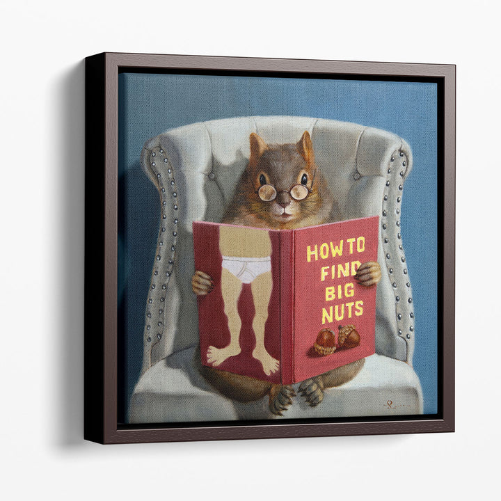Nut Collecting - Canvas Print Wall Art
