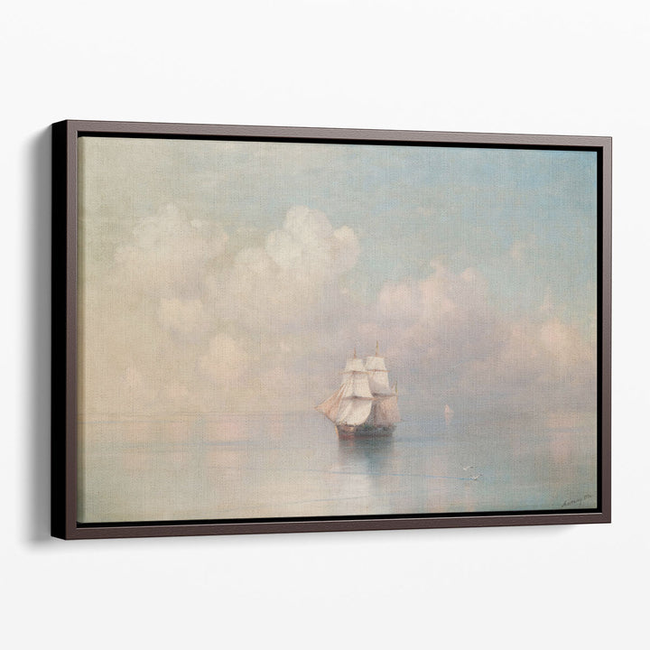 Framed ocean wall art wave texture canvas