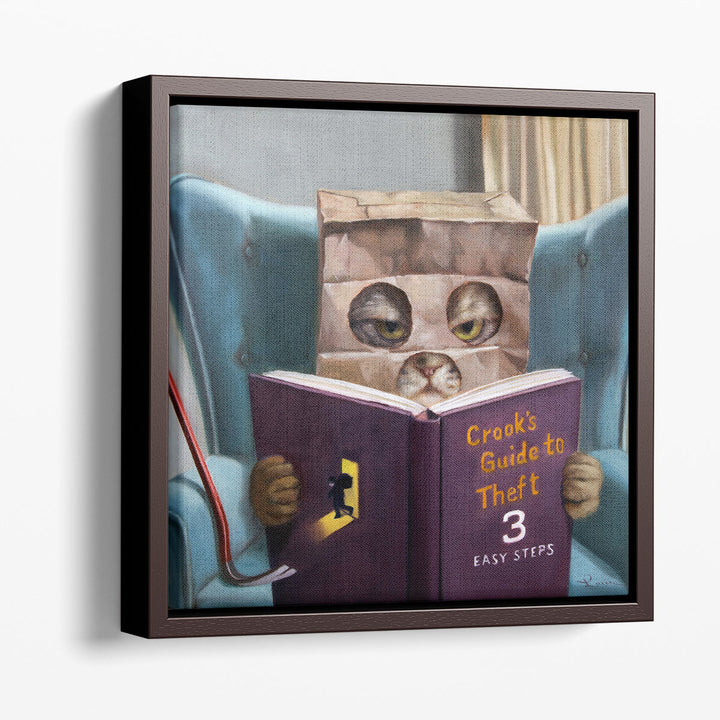 Cat Burglar - Canvas Print Wall Art