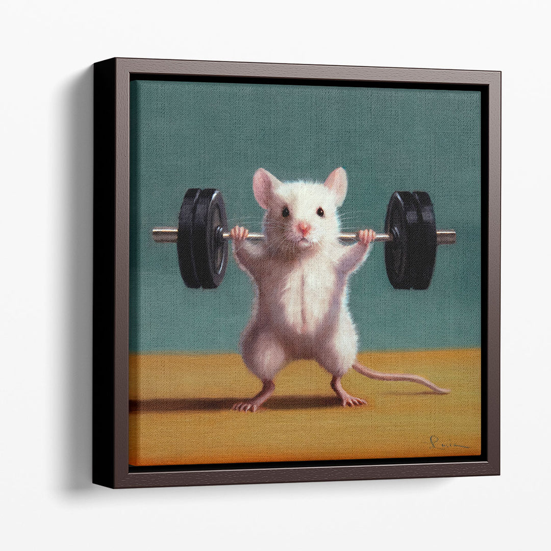 Gym Rat Back Squat - Canvas Print Wall Art