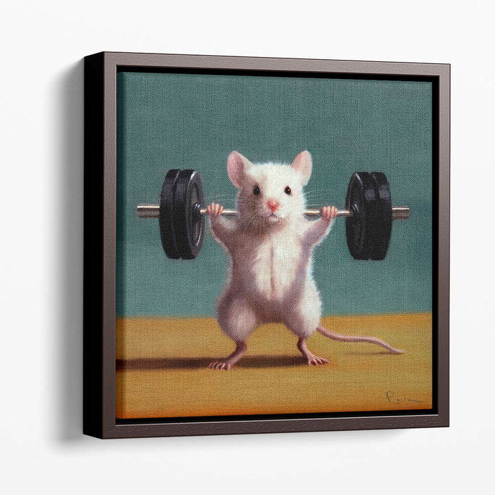 Gym Rat Back Squat - Canvas Print Wall Art