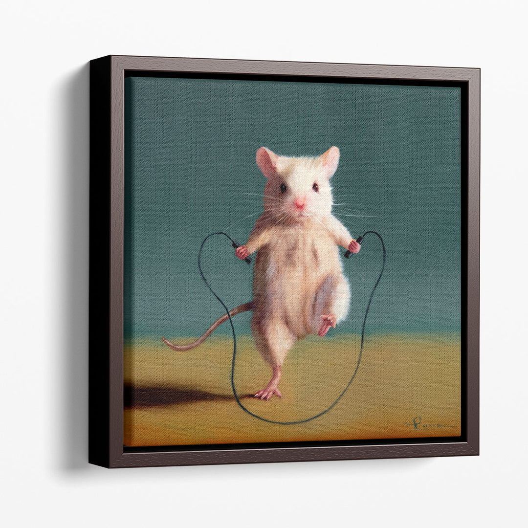 Gym Rat Jump Rope - Canvas Print Wall Art