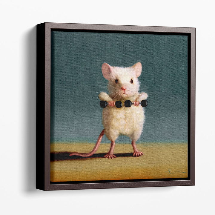 Gym Rat Upright Row - Canvas Print Wall Art