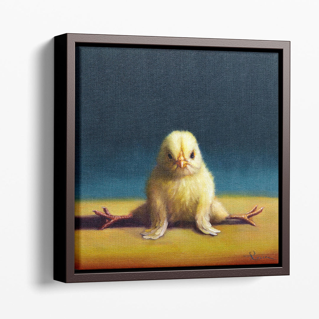 Yoga Chick Front Split - Canvas Print Wall Art