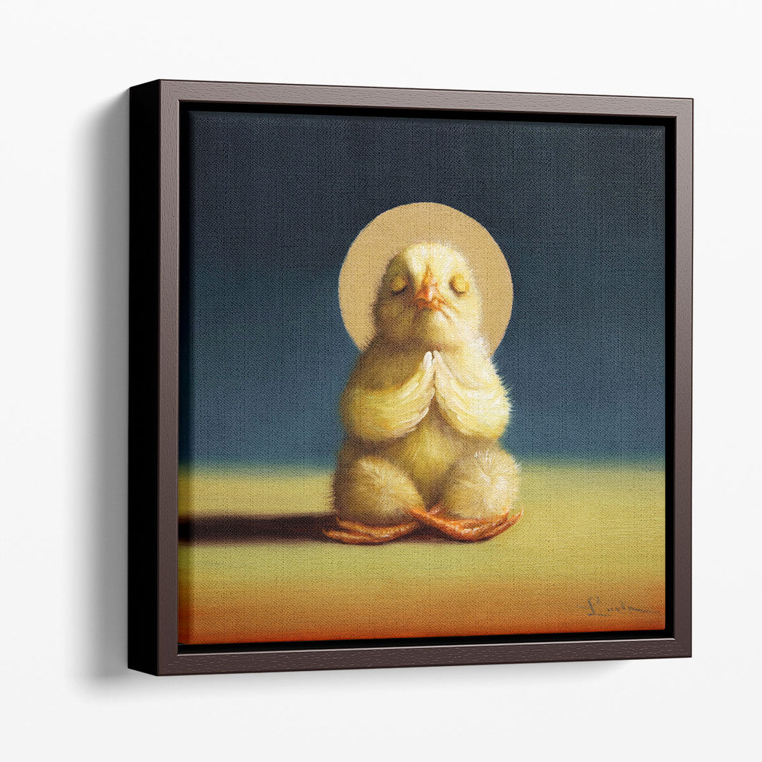 Yoga Chick Lotus - Canvas Print Wall Art