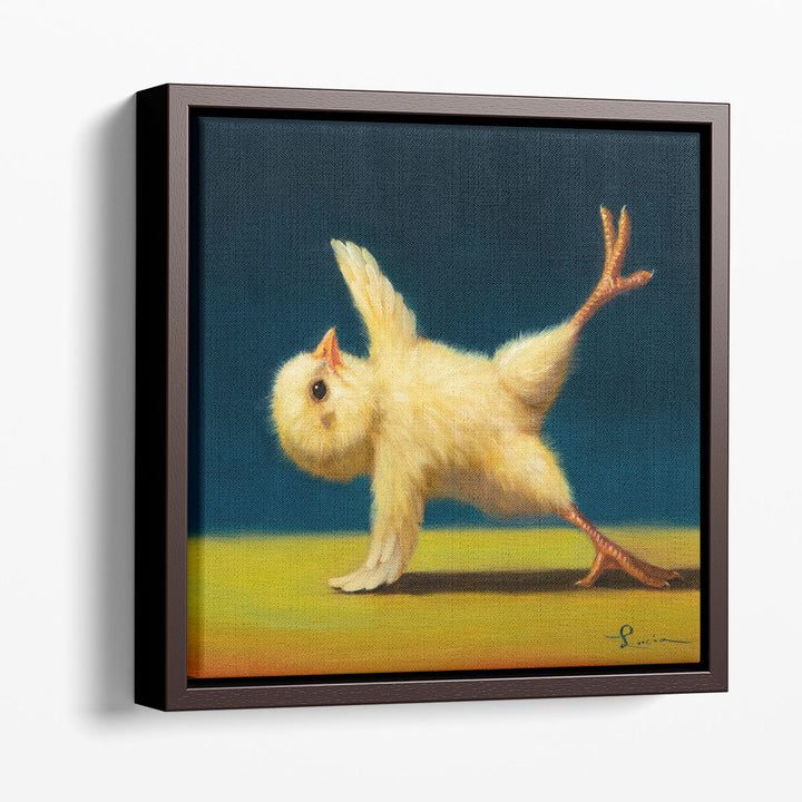 Yoga Chick Side Plank II - Canvas Print Wall Art