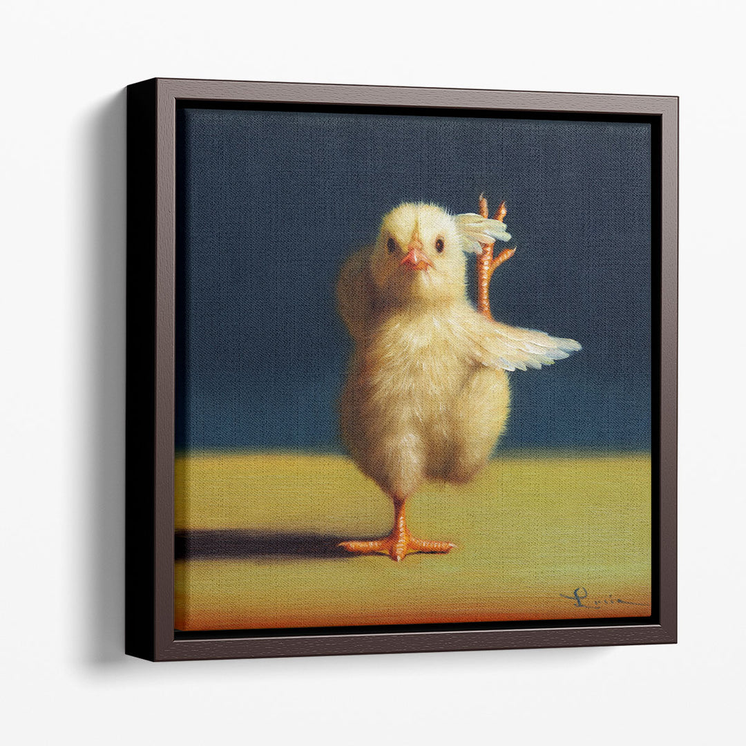 Yoga Chick Standing Split - Canvas Print Wall Art