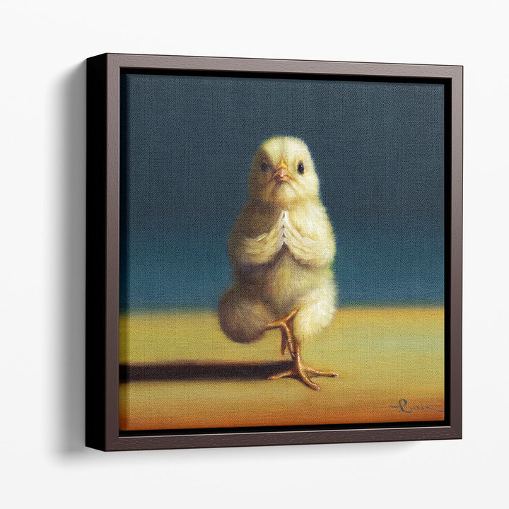 Yoga Chick Tree Pose - Canvas Print Wall Art