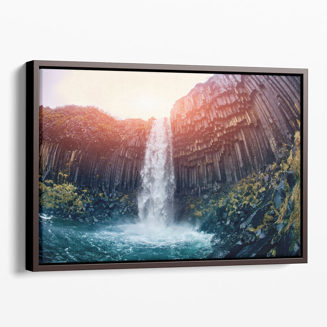 Svartifoss Black Fall, Iceland - Canvas Print Wall Art