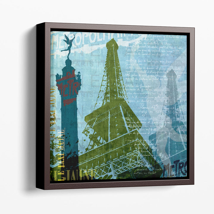 Paris French Blue - Canvas Print Wall Art