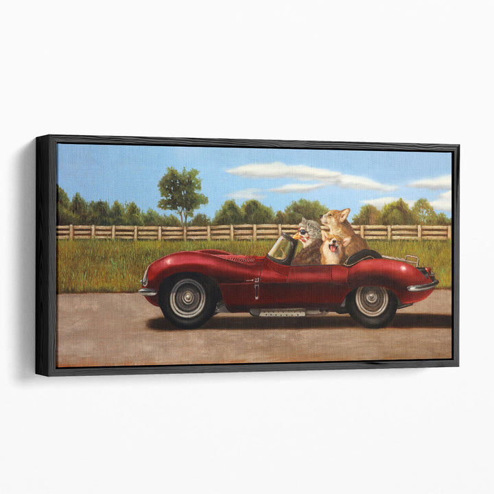 Country Drive - Canvas Print Wall Art