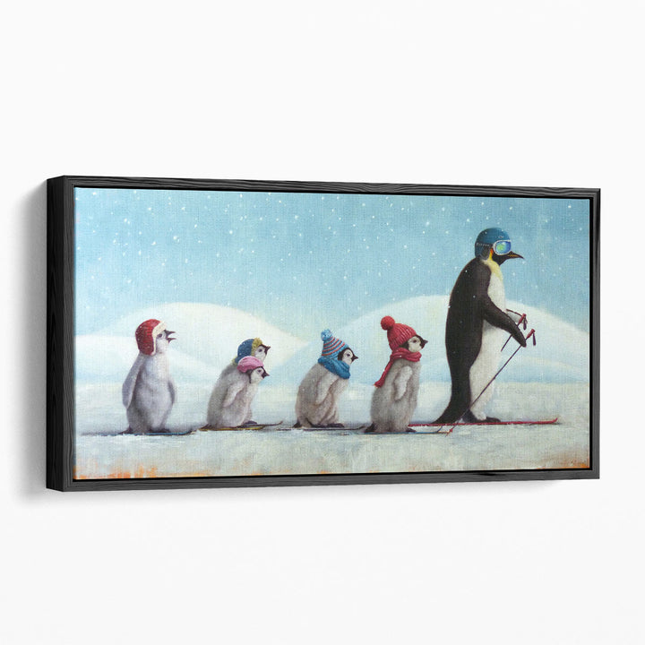 Ski School - Canvas Print Wall Art