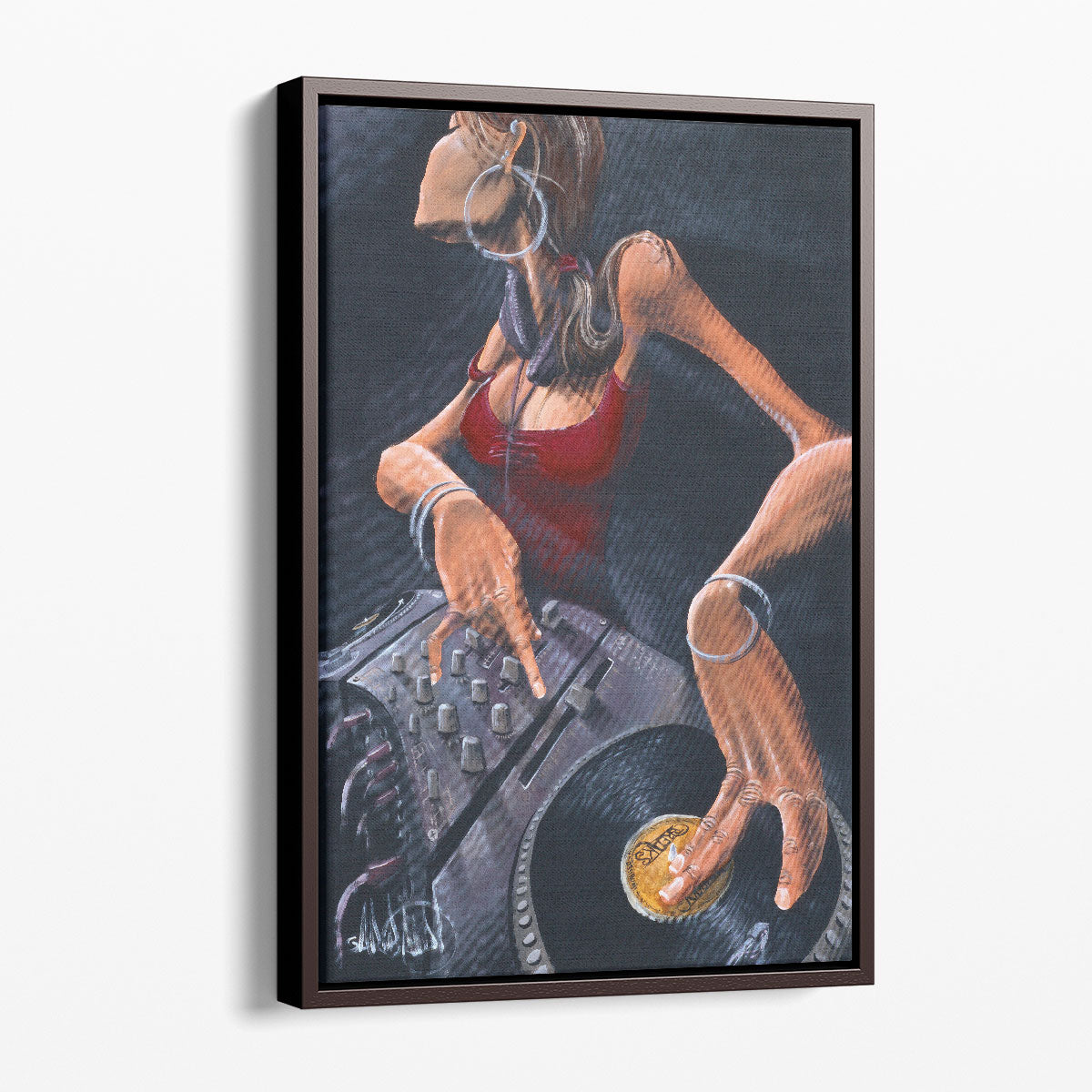 DJ Jewel Wall Art | Urban Music Artwork | David Garibaldi – Framed