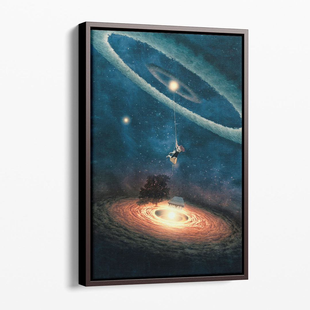 My Dream House in Another Galaxy - Canvas Print Wall Art