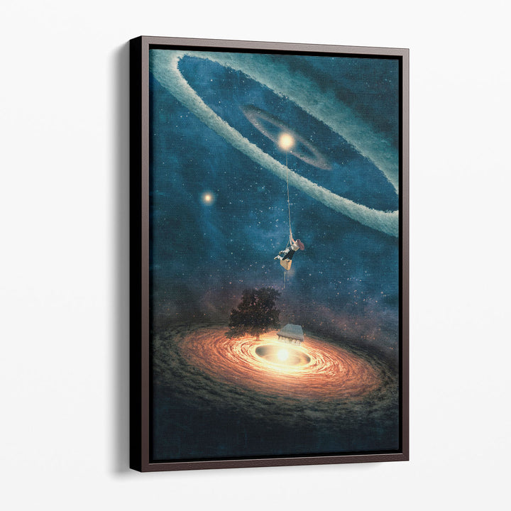 My Dream House in Another Galaxy - Canvas Print Wall Art