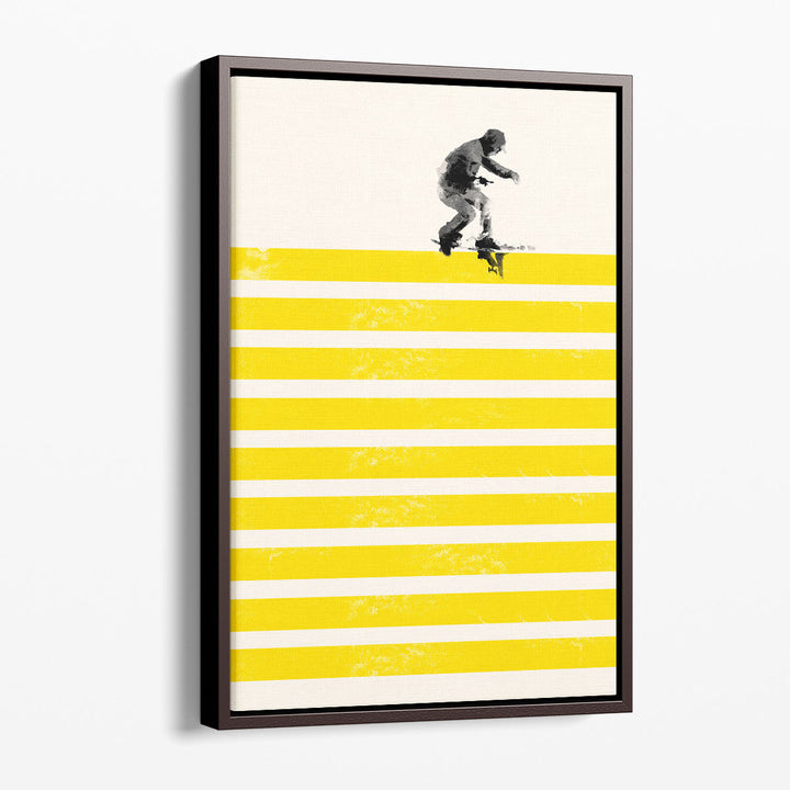 Slide In Stripes - Canvas Print Wall Art