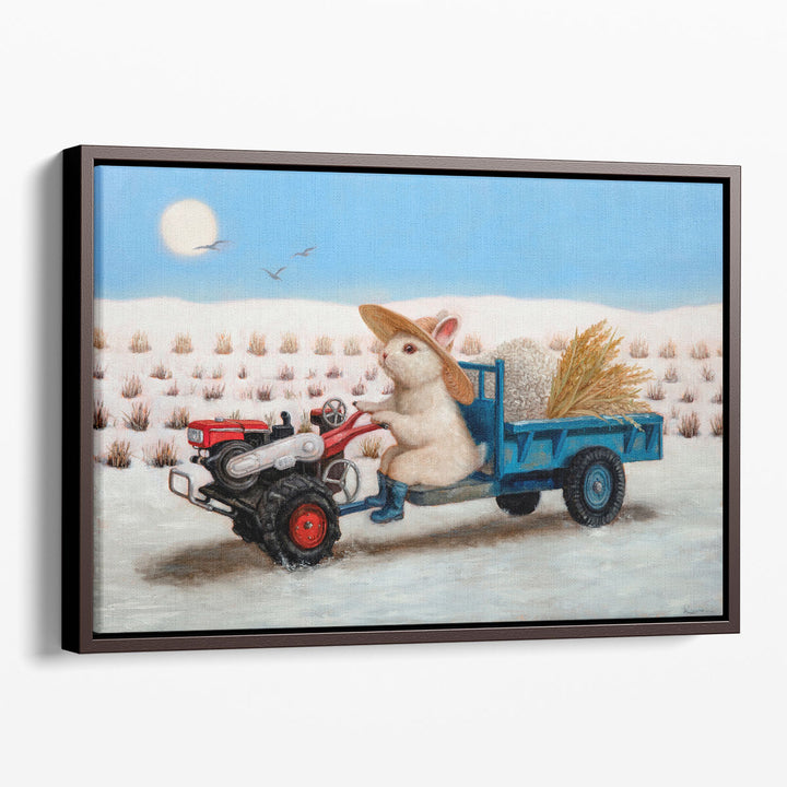 Happy Farmer - Canvas Print Wall Art