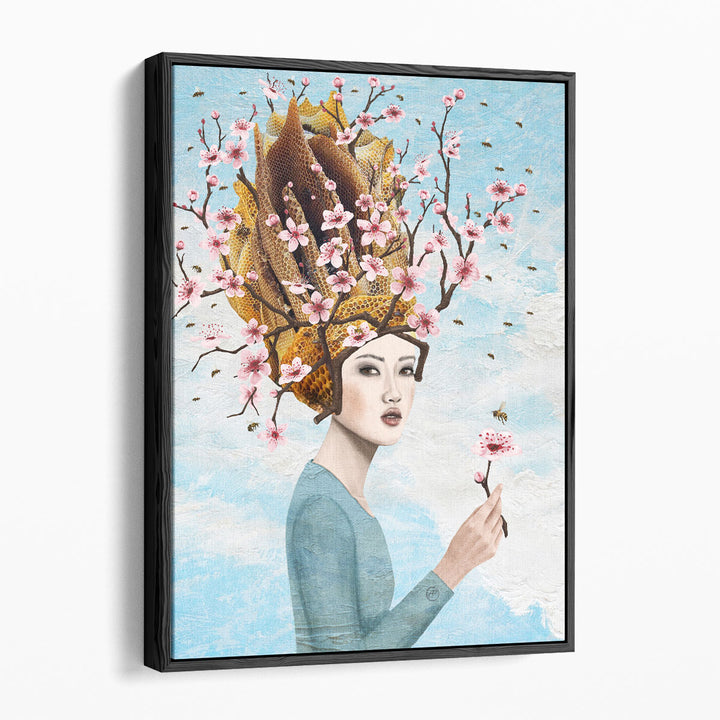 Bee Lady - Canvas Print Wall Art