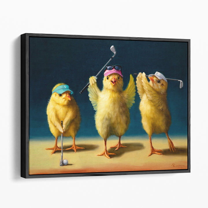 Yoga Chicks Golf Chicks - Canvas Print Wall Art