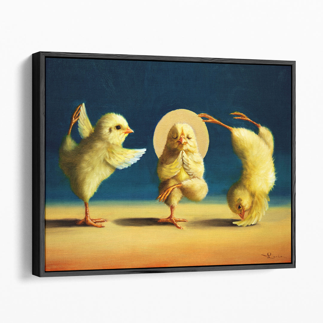 Yoga Chicks Three - Canvas Print Wall Art