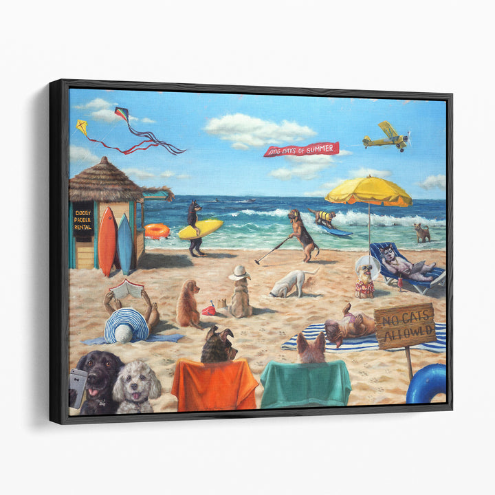 Dog Beach - Canvas Print Wall Art