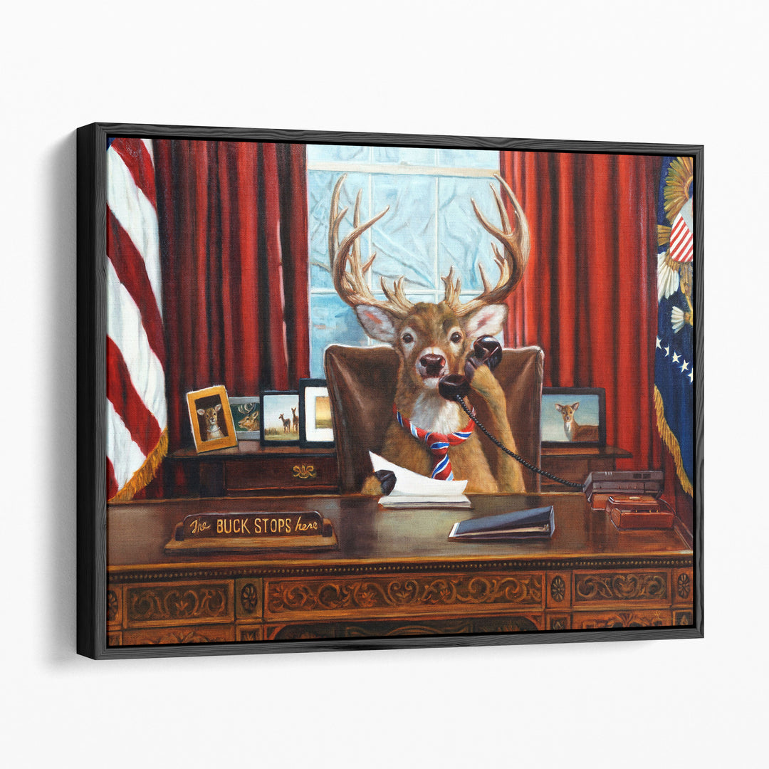 The Buck Stops Here - Canvas Print Wall Art