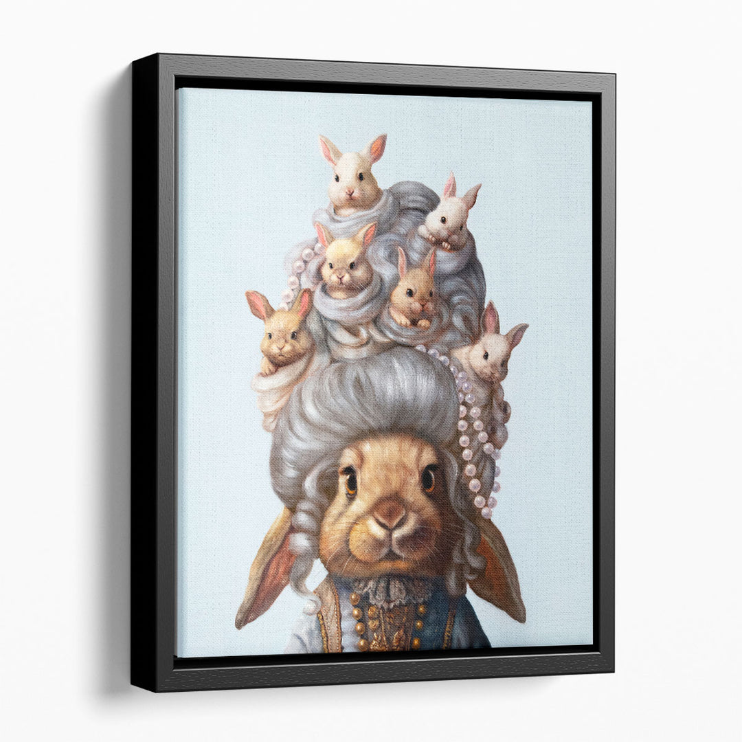Full Head of Hares - Canvas Print Wall Art