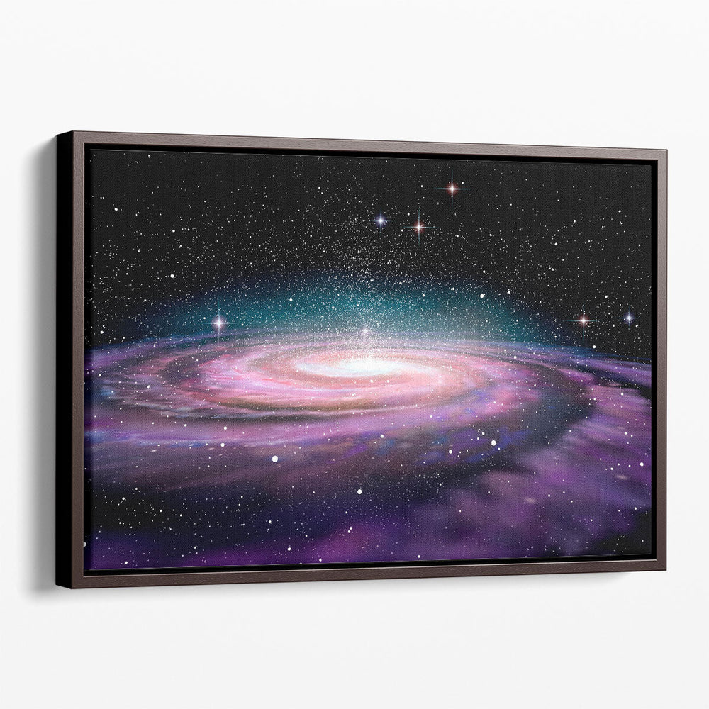 Andromeda Spiral Galaxy in Deep Space - Canvas Print Wall Art