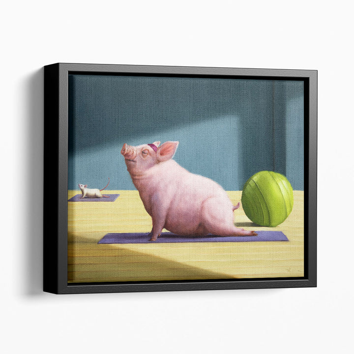 Yoga With Friends - Canvas Print Wall Art