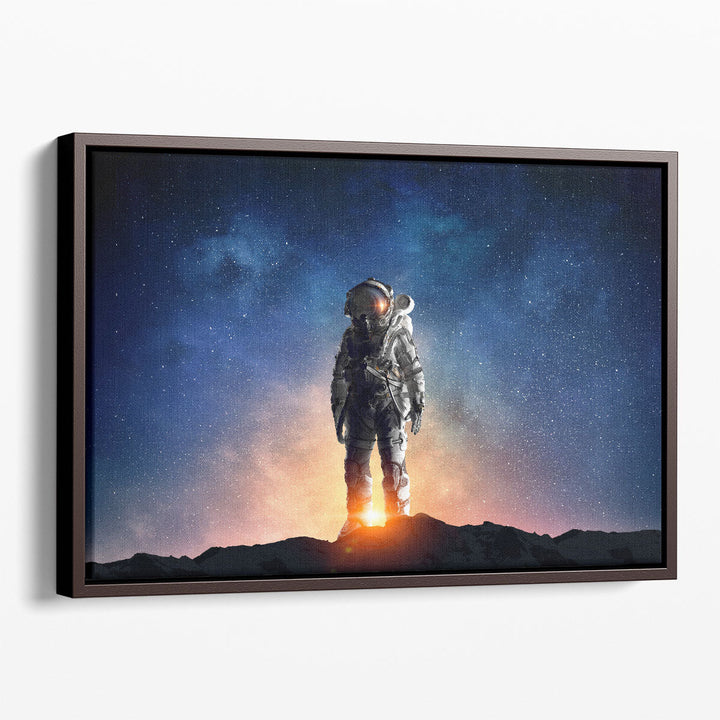 Astronaut in the Outer Space - Canvas Print Wall Art