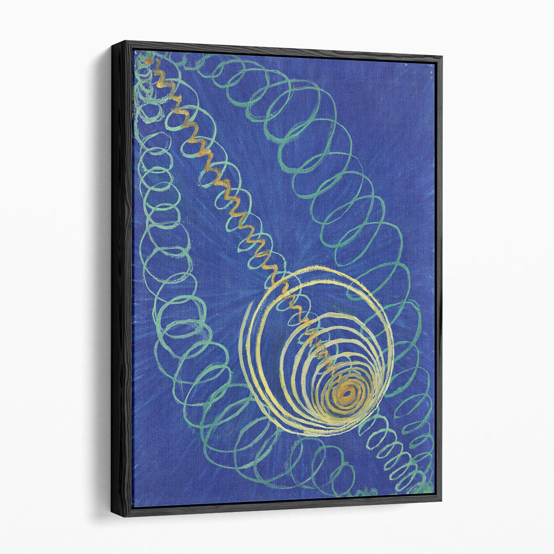 geometric wall art – bold spiral pattern