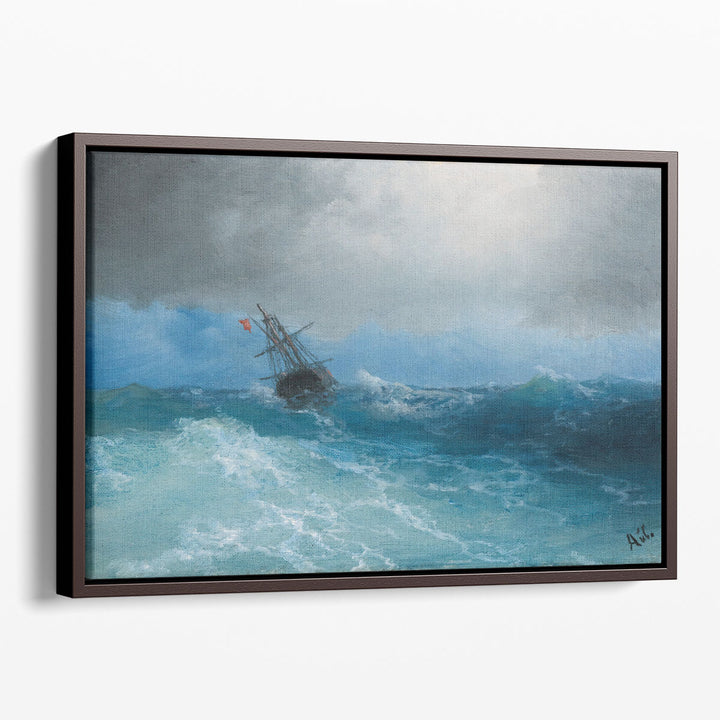 ocean artwork – flowing blue wave design