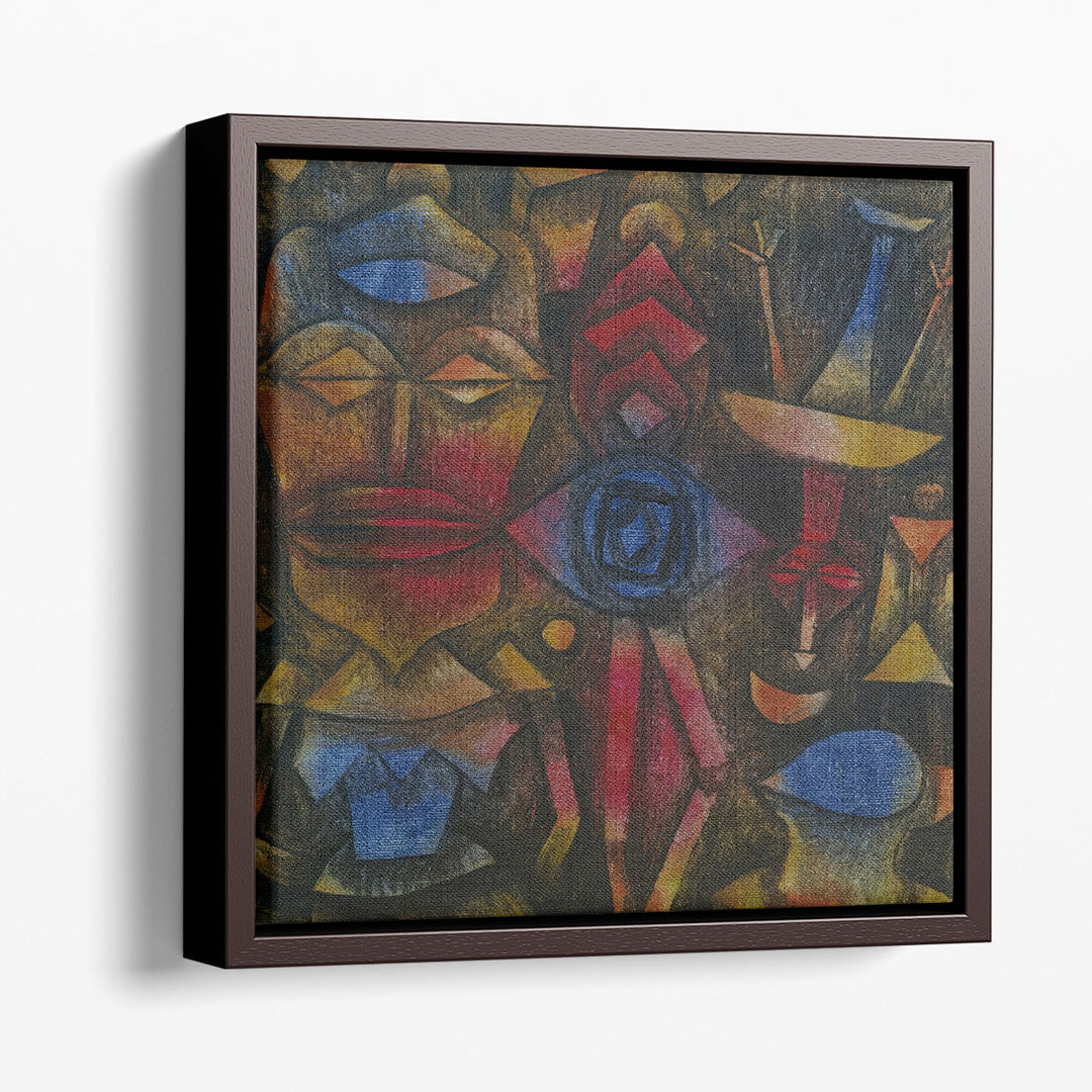Abstract Canvas Art fluid color shapes