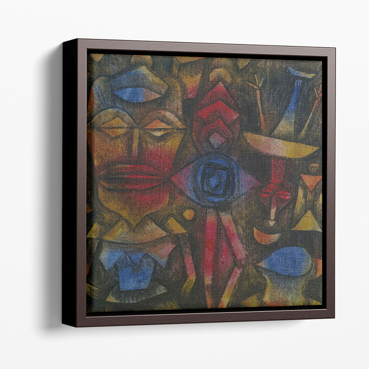 Abstract Canvas Art fluid color shapes