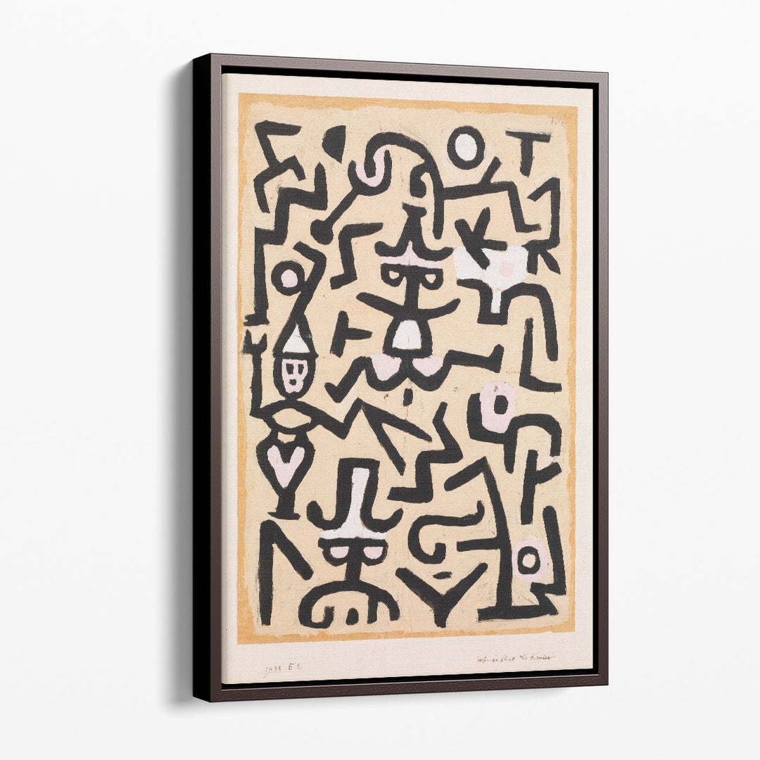 Figurative Abstract Artwork beige tonal figure