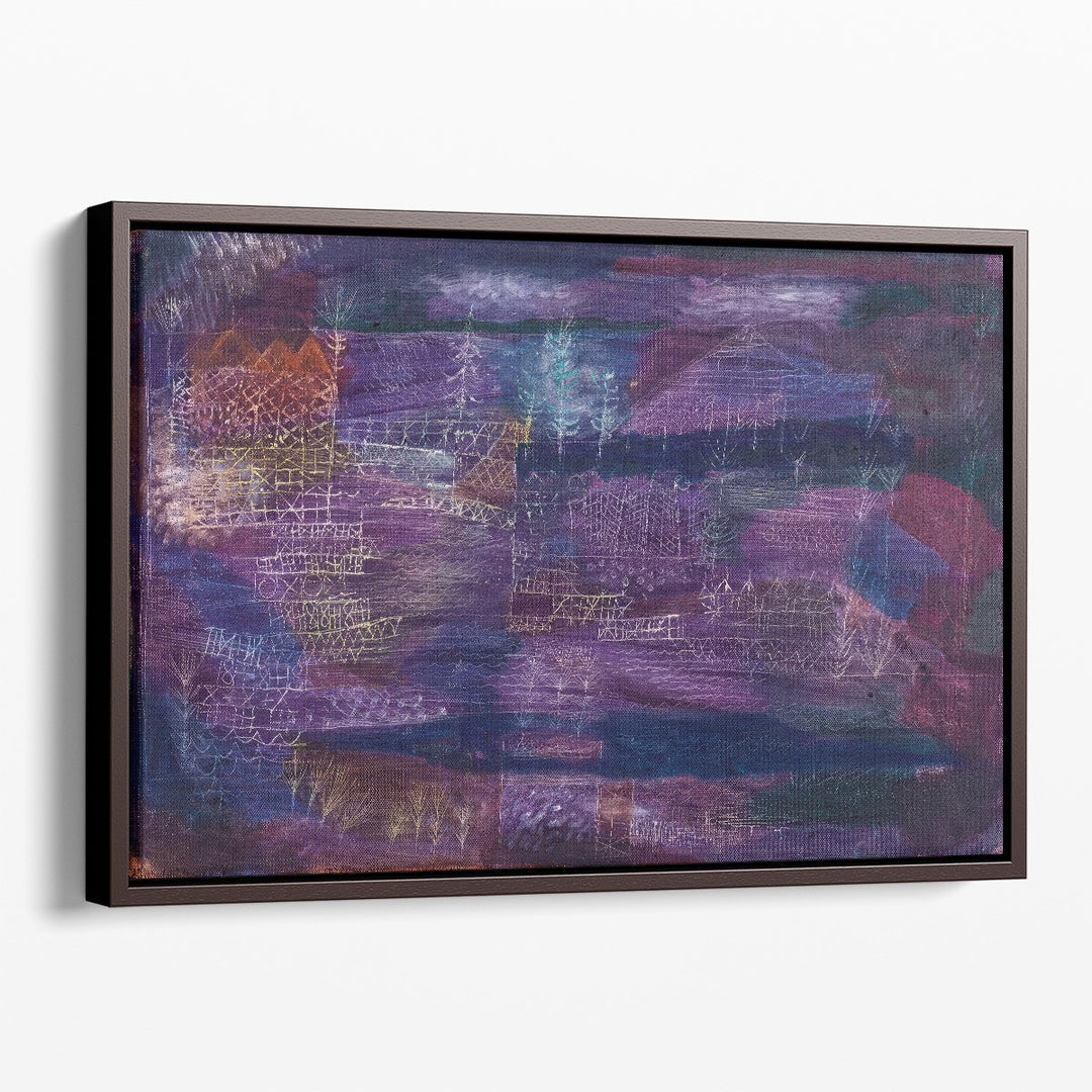 scenic wall art violet dawn landscape