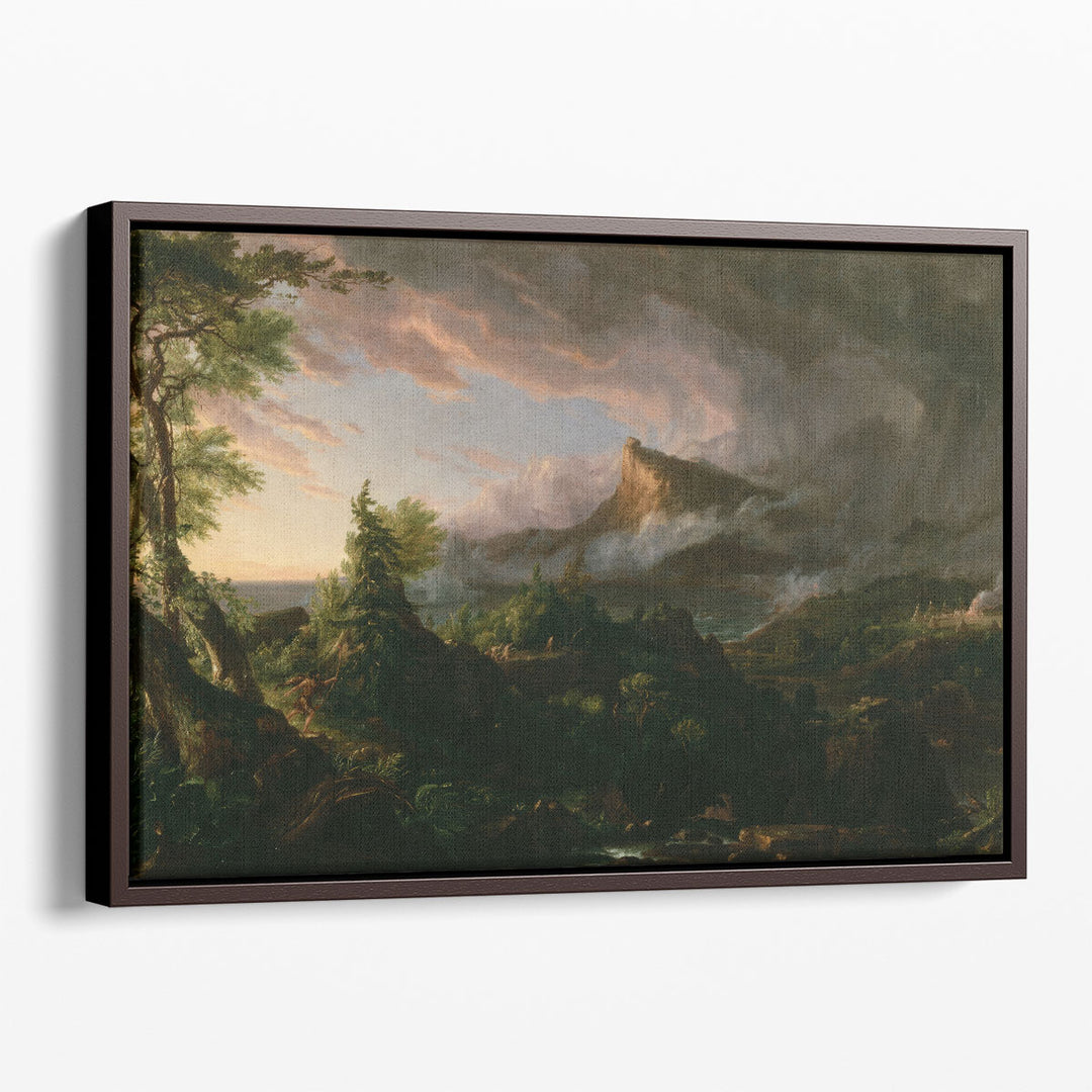  Vintage Mountain Wall Art misty peak silhouette