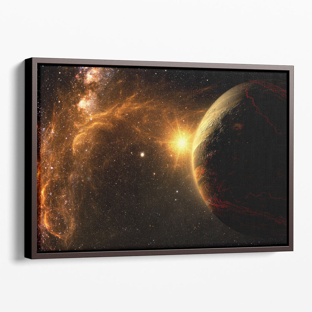 Exoplanet Exploration - Fantasy and Surreal Landscape - Canvas Print Wall Art