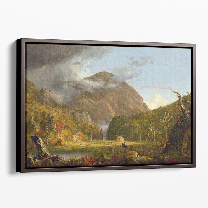 Scenic mountain wall decor forest vista