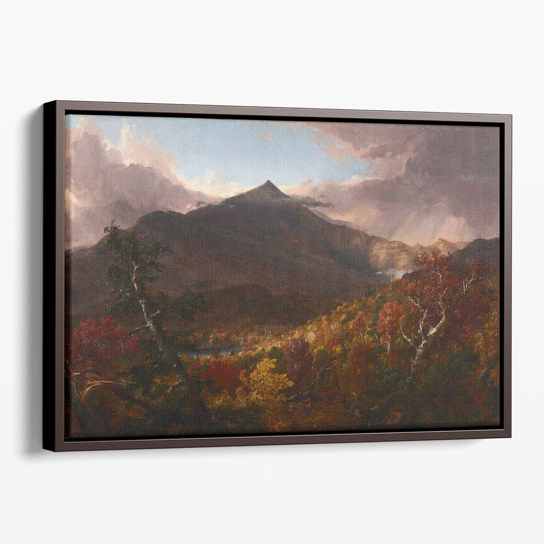 Scenic Forest Wall Art misty treetop painting
