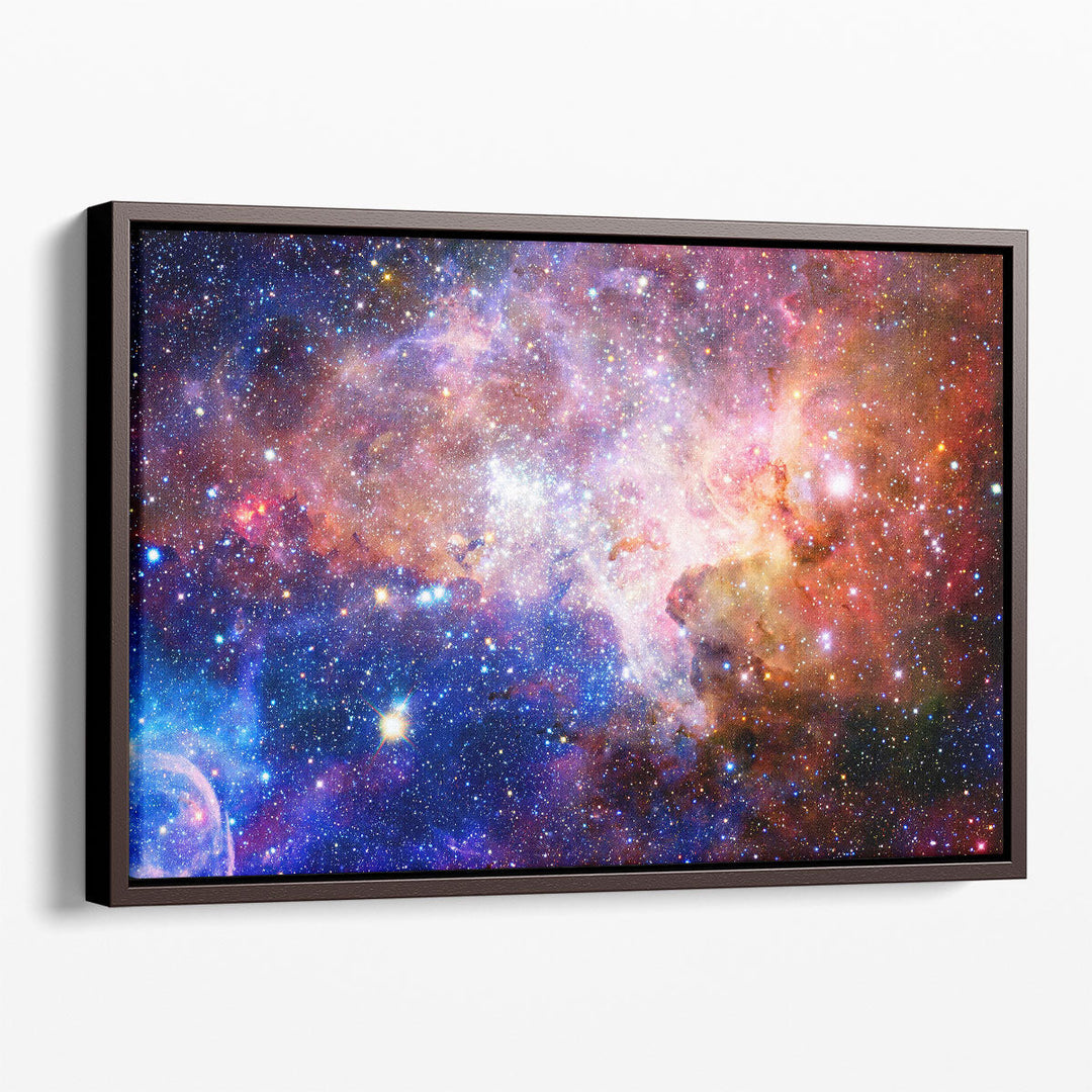 Nebula and Galaxies in Deep Space - Canvas Print Wall Art