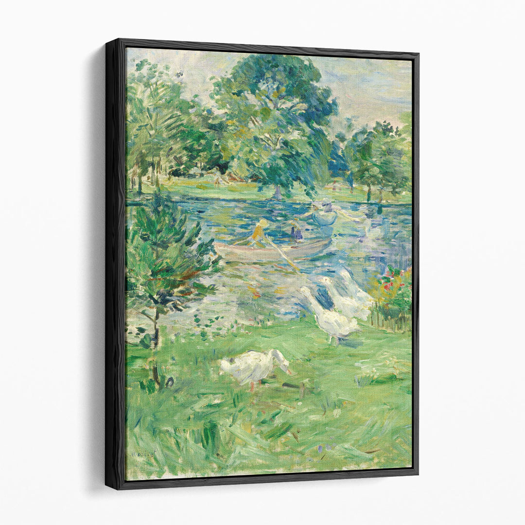 Girl in a Boat with Geese, 1889 - Canvas Print Wall Art