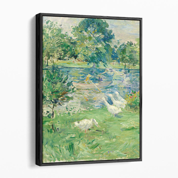 Girl in a Boat with Geese, 1889 - Canvas Print Wall Art