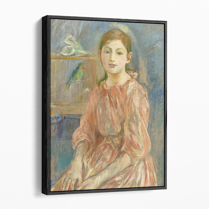 The Artist’s Daughter with a Parakeet, 1890 - Canvas Print Wall Art