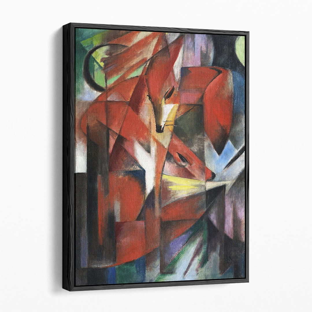 Geometric Wildlife Canvas Prints angular color blocks