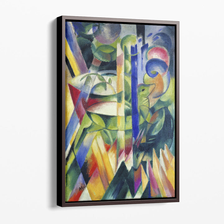 Abstract goat wall art in bright colors