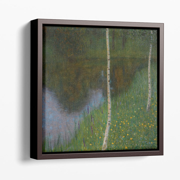 Lakeshore With Birches - Canvas Print Wall Art