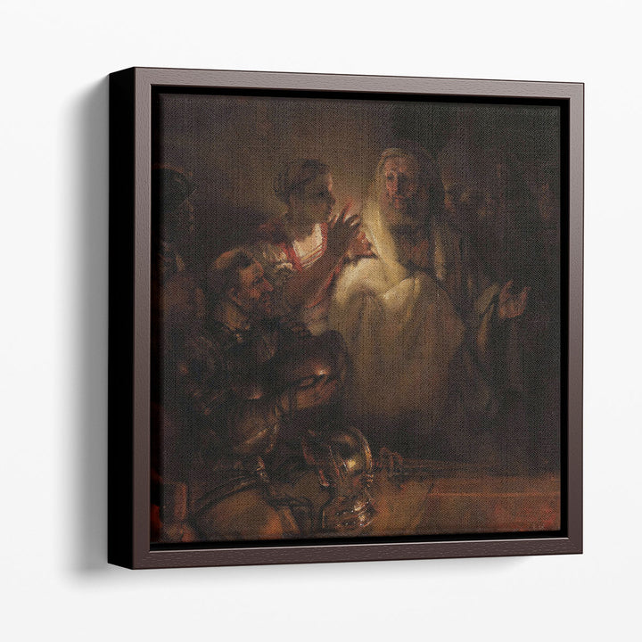 The Denial of St Peter, 1660 - Canvas Print Wall Art